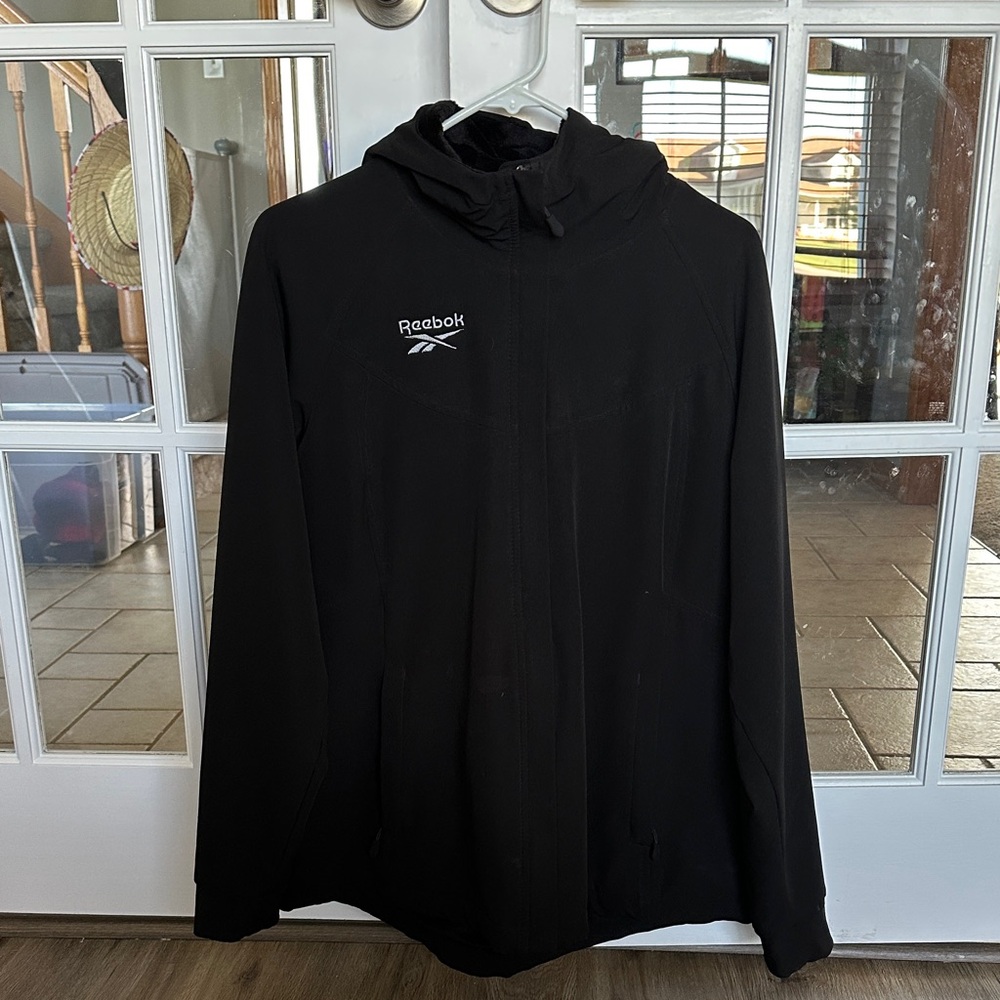 Reebok Black Full-Zip Soft Shell Jacket